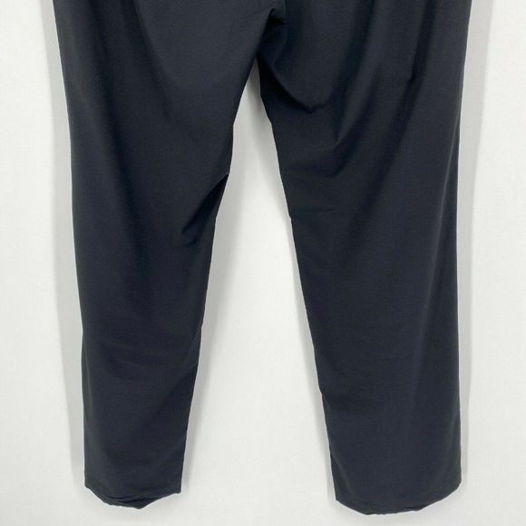 Patagonia Straight Leg Athletic Pants Size 12 Stretch Pull On Drawstring Black - Picture 6 of 10